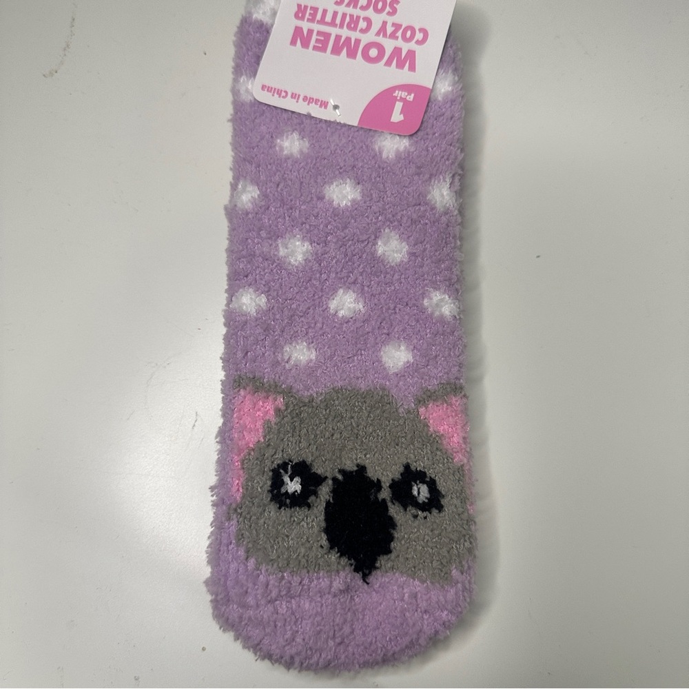 GIVEAWAY! Women's Purple Koala Cozy Socks